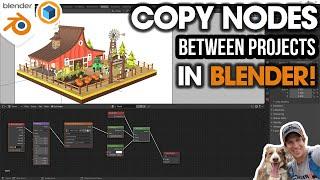 No More New Node Setup? How to Transfer Nodes BETWEEN MODELS in Blender