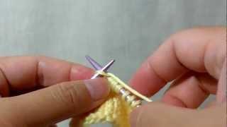 How to knit S2K1P2sso (Slip 2, K1, Pass 2 slipped stitches over) - Double Decrease