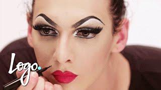 Drag Makeup Tutorial: Violet Chachki 'Leather and Lace Runway' Look | RuPaul's Drag Race | Logo