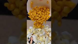 Необычный салат с сыром Чечил и корейской морковкой