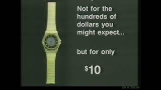 1987 LaserBeam LCD Watch Commercial -Future Most Expensive Luxury Timepiece of its Kind for $10!