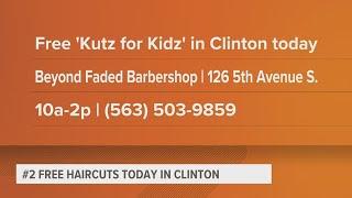 Clinton barbershop giving back to community, giving students fresh haircuts
