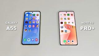 Samsung A55 Vs Redmi Note 13 Pro+ Speed Test