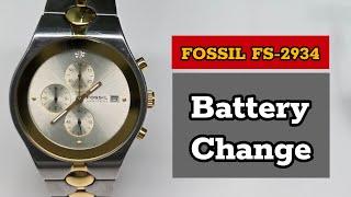 Replace The Battery FOSSIL Chrono Watch