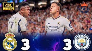 Full summary - “Real Madrid (3-3) Manchester City”   Champions League [2024] ● crazy match ¦ 4k.