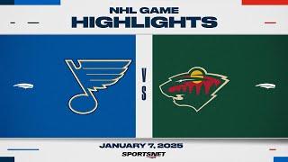 NHL Highlights | Blues vs. Wild - January 7, 2025