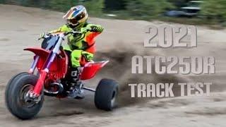 2021 HONDA ATC250R TRACK TEST Modern 2 Stroke CR250 Three Wheeler Build