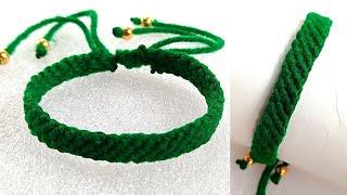 Bracelet making || How to make bracelet || woolen bracelet || hand band / Friendship band