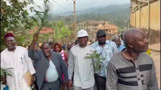 Le maire Joseph Clovis Nguéssieuk inaugure l’ouvrage et galvanise les populations pour le changement