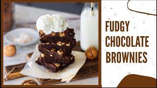 Best Ever Fudgy Chocolate Brownies ( with eggless option)! Bake with Shivesh