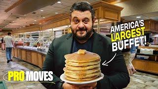 Adam Richman Spends 24 Hours at America’s Largest Buffet | Pro Moves