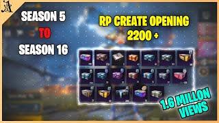 Free 2200+ RP Crates opening | Season 5 - Season 16 | 10x Royal Pass Giveaway