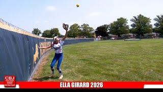 Softball Skills Video Ella Girard 2026 Outfielder/Slapper