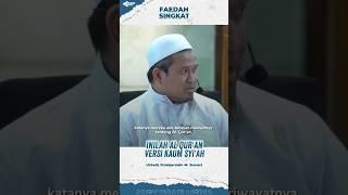 Al Qur'an versi Syi'ah ada 90 juz !! - Ustadz dzulqarnain bin Muhammad Sunusi