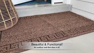 Dirt Trapping Mat! Stop Dirt at the Door.