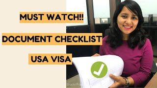 Document Checklist for USA Visitor Visa for INDIANS 2023 | B1/B2 | Shachi Mall