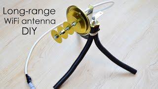 How to make long-range WiFi antenna at home