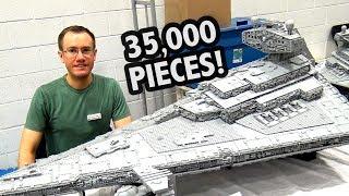 GIANT LEGO Star Destroyer with Full Interior! Custom Star Wars