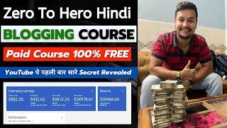 Free Full Hindi Blogging Course | Blogging Course for Beginners | Blogging Full Course 2024  