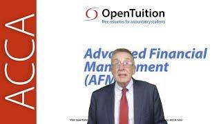 Introduction to the Advanced Financial Management (AFM) Exam