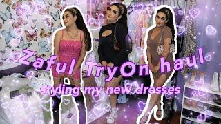 TRENDY DRESS HAUL + styling ideas (Zaful try on haul)