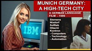 Computer History 1989 Munich A High-Tech City, German Language Film, Germany Nixdorf IBM Apple