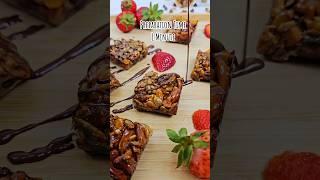 Easy healthy SNACK recipe  #shorts  Nuts and Seeds Bar #almonds #granola #chocolate