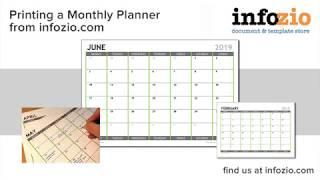 How to print a Monthly Planner