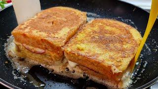 I have never eaten such delicious toast Quick breakfast in 5 minutes! Easy recipe!