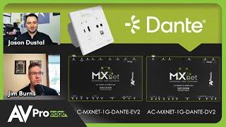 MXnet 1G EVO II Encoder, Decoder, and Wall Plate. Now with Dante!