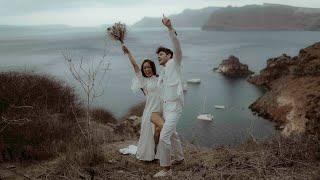 Amazing Caldera Adventure Elopement at Santorini, Greece