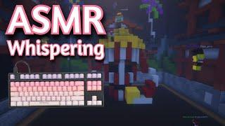 ASMR Gaming | MINECRAFT BUILD BATTLE WHISPERING | Keyboard and Mouse Sounds 