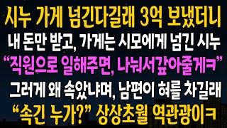 [반전사연] 시누가게 넘긴다길래 3억 보탰더니 내돈만 받고 가게는 시모에게 넘긴 시누[신청사연][사연라디오][사이다썰]
