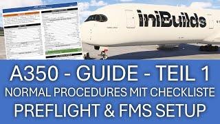 A350 - Guide Teil 1 - Pre-Flight und FMS Setup | MSFS 2024