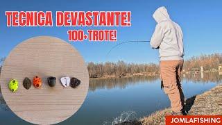 QUESTA TECNICA È DEVASTANTE PER IL TROUT AREA! -100+ TROTE CATTURATE IN UNA SESSIONE