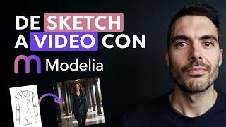  De sketch de moda  a video. Transforma tus diseños con Modelia | @Jossslopez  | Paso a paso