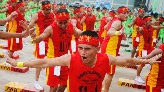 Prison inmates limber up for aerobics world record in Lima's Lurigancho jail