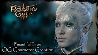 BALDUR'S GATE 3 || Beautiful Drow [Original Character #250] - Female Character Creation