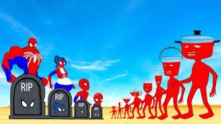 Rescue SPIDERMAN Family From Evolution Of MONSTER RADIATION : Returning From The Dead SECRET - FUNNY