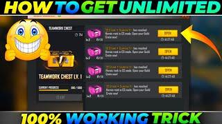 How To Claim Guild Teamwork Chest Free Fire | How To Complete In 5x Speed | 100% Working Trick