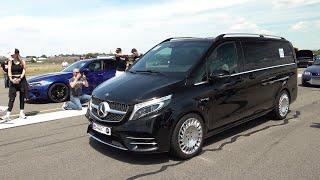 WORLD'S FASTEST V-CLASS! 585HP V8 Biturbo GAD Motors Mercedes-Benz Vito DRAG RACING, REVS, TOP SPEED