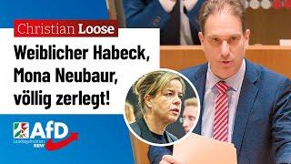 Weiblicher Habeck komplett zerlegt! – Christian Loose (AfD)