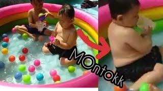 Bocah Montok 2tahun berenang bola