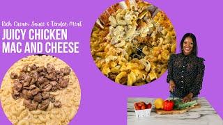 Chicken Mac and Cheese Recipe Creamy Cheese and JUICY CHICKEN!