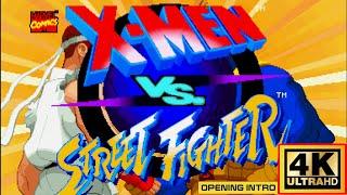 X-Men vs Street Fighter Arcade Intro - 4K Resolution - Subscribe and Comment