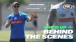 "When you're fatigued, get used to talking"  | Mic'd Up | Craig McRae at Collingwood Training