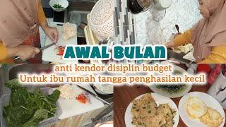 AWAL BULAN DILARANG KENDOR DISIPLIN ATUR BUDGET UNTUK RUMAH TANGGA PENGHASILAN KECIL ‼️