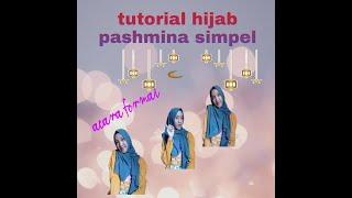 Tutorial hijab pashmina simpel | casual