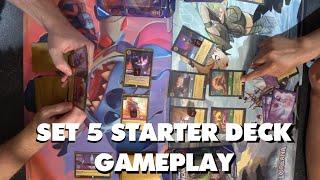 Set 5 Starter Deck Gameplay Disney Lorcana Shimmering Skies