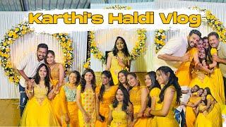 Karthi's Wedding Series | Haldi Vlog | BFF Wedding | VRINDHARJUN VLOGS